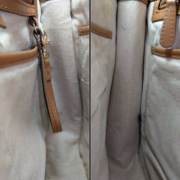 Michael Kors Sullivan North South Large Messenger Denim Leather Purse - Picture 9 of 10